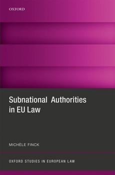 Hardcover Subnational Authorities in Eu Law Book
