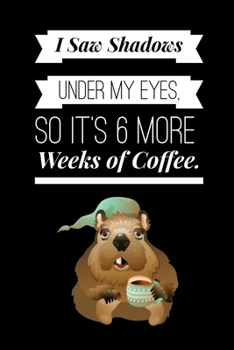 Funny Groundhog Day Theme Wide Ruled Line Paper