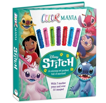 Disney: Colormania Stitch: with 7 markers and over 30 images packed full of mischief!