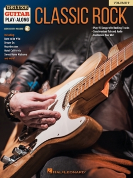 Paperback Classic Rock Deluxe Guitar Play-Along Volume 7 - Book/Online Audio Book