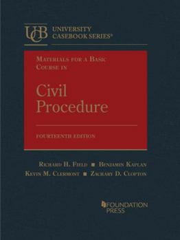 Hardcover Materials for a Basic Course in Civil Procedure Book