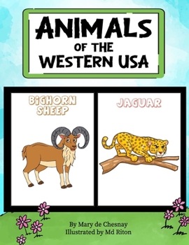 Paperback Animals of the Western USA: Coloring Book