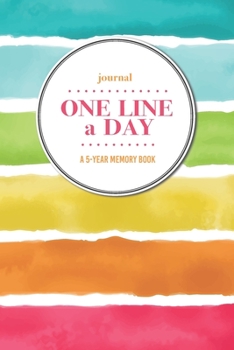 Paperback Journal - One Line a Day: A 5-Year Memory Book - 5-Year Journal - 5-Year Diary - Floral Notebook for Keepsake Memories and Journaling - Vibrant Book