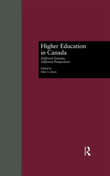 Hardcover Higher Education in Canada: Different Systems, Different Perspectives Book