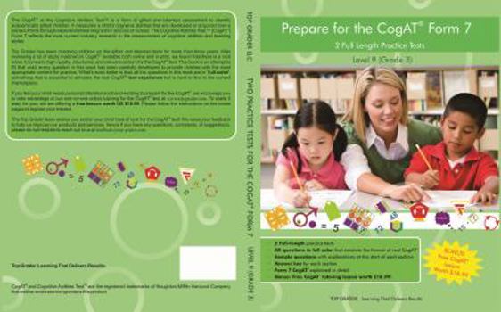 Paperback Two Full Length (Colored) Practice Tests for the CoGAT Form 7: For Level 9 (Grade 3): For Level 9 (Grade 3) Book