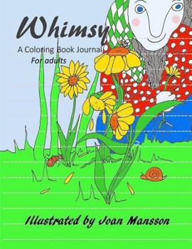 Paperback Whimsy: a coloring book journal for adults Book
