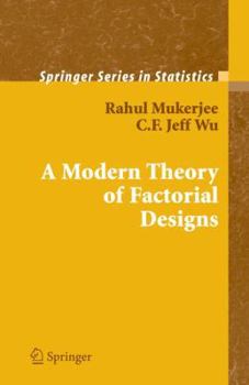 Paperback A Modern Theory of Factorial Design Book