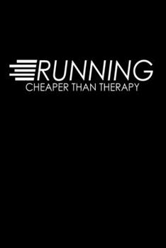 Running Cheaper Than Therapy: Hangman Puzzles | Mini Game | Clever Kids | 110 Lined Pages | 6 X 9 In | 15.24 X 22.86 Cm | Single Player | Funny Great Gift