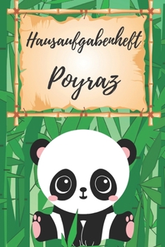 Hausaufgabenheft Poyraz: personalisiertes Panda Hausaufgabenheft / Grundschule / Sch?lerplaner f?r 1 Schuljahr mit Wochen?bersicht / mit 2x Stu
