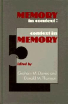 Hardcover Memory in Context: Context in Memory Book