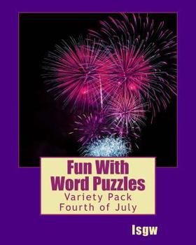 Paperback Fun with Word Puzzles: Variety Pack One - Fourth of July Book