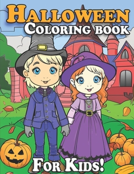 Paperback Halloween Coloring Book: For Kids! Book