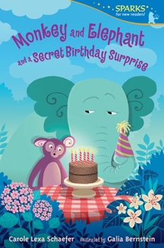 Paperback Monkey and Elephant and a Secret Birthday Surprise: Candlewick Sparks Book