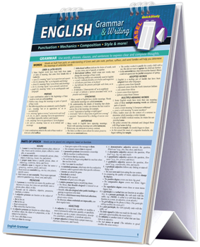 Spiral-bound English Grammar & Writing Easel Book: A Quickstudy Reference Tool for Punctuation, Mechanics, Composition, Style, & More Book