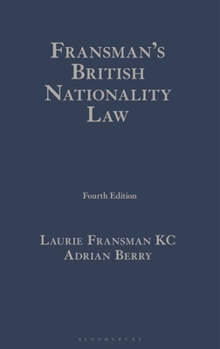 Hardcover Fransman's British Nationality Law Book