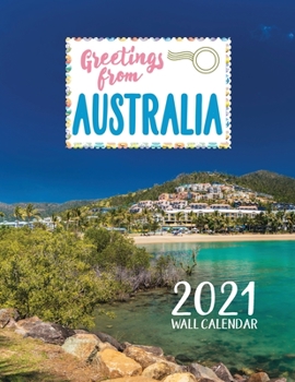 Paperback Greetings from Australia 2021 Wall Calendar Book
