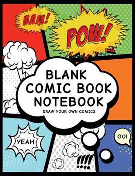 Paperback Blank Comic Book Notebook: POW Book