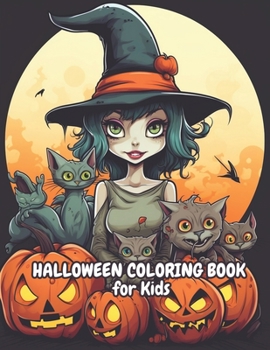 Paperback Halloween Coloring Book for Kids Book