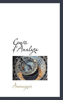 Paperback Cours D'Analyse Book
