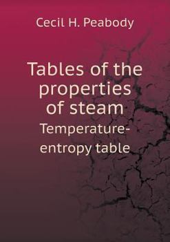 Paperback Tables of the properties of steam Temperature-entropy table Book