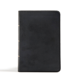 Imitation Leather CSB Large Print Compact Reference Bible, Black Leathertouch [Large Print] Book