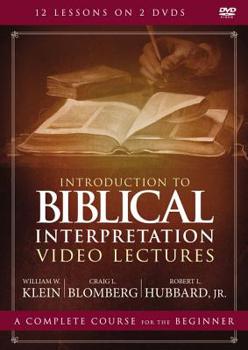 DVD Introduction to Biblical Interpretation Video Lectures: An Introduction Book