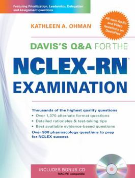 Paperback Davis's Q&A for the Nclex-Rn(r) Examination [With CDROM] Book