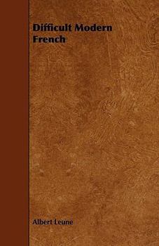 Paperback Difficult Modern French Book