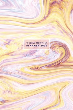 Weekly Monthly Planner 2020: Modern Marble | 6x9 in | 2020 Organizer with Bonus Dotted Grid Pages + Motivational Quotes + To-Do Lists (Marble Planners)