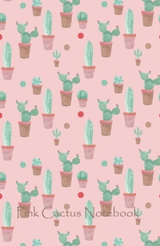 Paperback Pink Cactus Notebook: Dotted Grid Journal with Cream Color Pages for Bullet Journal and Notetaking (5.5" x 8.5") Book