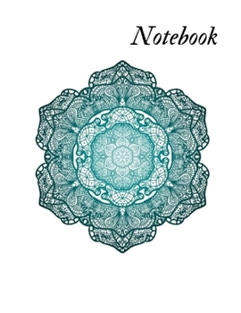 Paperback Notebook: Graph Paper notebook w. Mandala cover theme Book