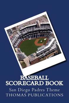 Paperback Baseball Scorecard Book: San Diego Padres Theme Book