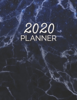 Paperback 2020 Planner: Weekly and Monthly Planner (Space Marble) US Letter Size 8.5"x11" Book