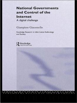 Paperback National Governments and Control of the Internet: A Digital Challenge Book