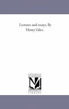 Paperback Lectures and Essays. by Henry Giles.Vol. 2 Book