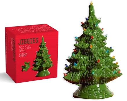 You Light Up My Life Jiggie Puzzle 43 Piece: Tree Die-Cut 43-Piece Jigsaw