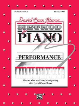 Paperback David Carr Glover Method for Piano Performance: Level 2 Book