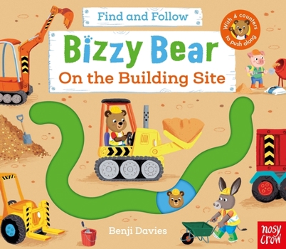 Paperback Bizzy Bear: Find and Follow on the Building Site Book