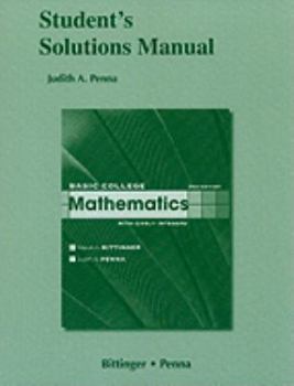 Paperback Basic College Mathematics with Early Integers: Student's Solutions Manual Book