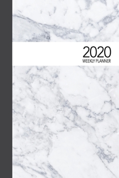 2020 Weekly Planner: Inspiring At-a-glance Week-per-Page Diary With Journal Pages, January-December (Grey Marble Cover)