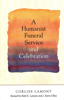 Paperback A Humanist Funeral Service and Celebration Book