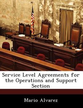 Paperback Service Level Agreements for the Operations and Support Section Book