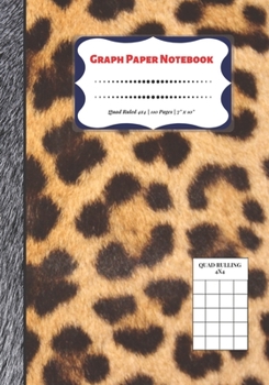 Paperback Graph Paper Notebook: Quad Ruled 4x4 - 110 Pages - 7" x 10" Squared Graphing Paper * Blank Notebook * Grid Paper * Softback ...(Composition Book