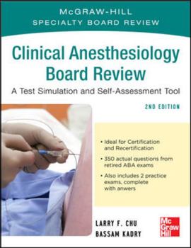 Paperback Clinical Anesthesiology Broad Review: A Test Simulation and Self-Assessment Tool Book