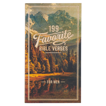 Paperback 199 Favorite Bible Verses for Men Softcover Book