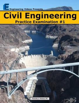 Paperback Civil Engineering Practice Examination #1 Book