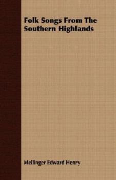 Folk Songs From The Southern Highlands