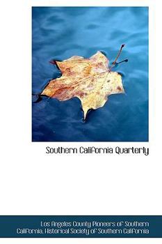 Paperback Southern California Quarterly Book