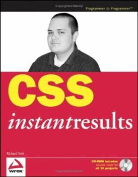 Paperback CSS Instant Results [With CDROM] Book