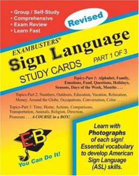 Paperback Exambusters Sign Language Study Cards: A Whole Course in a Box Book